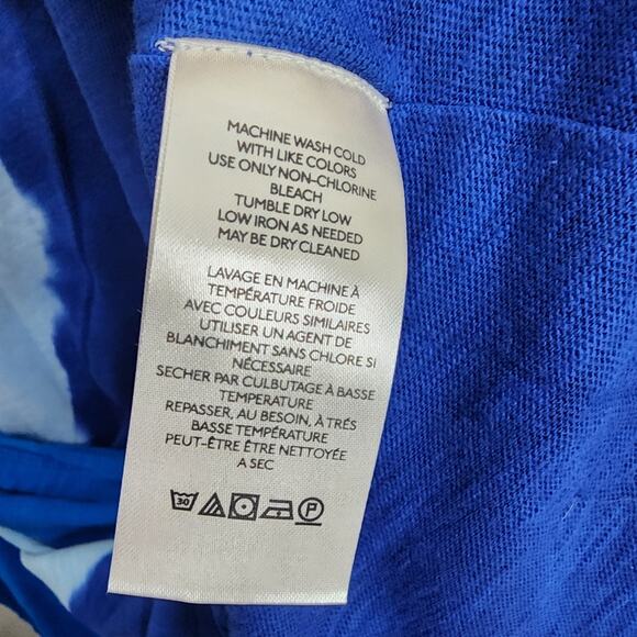 NEW Free People Ice Cream Sundae Blue Ombre Tie-Dye Maxi Cotton Dress - Picture 11 of 15